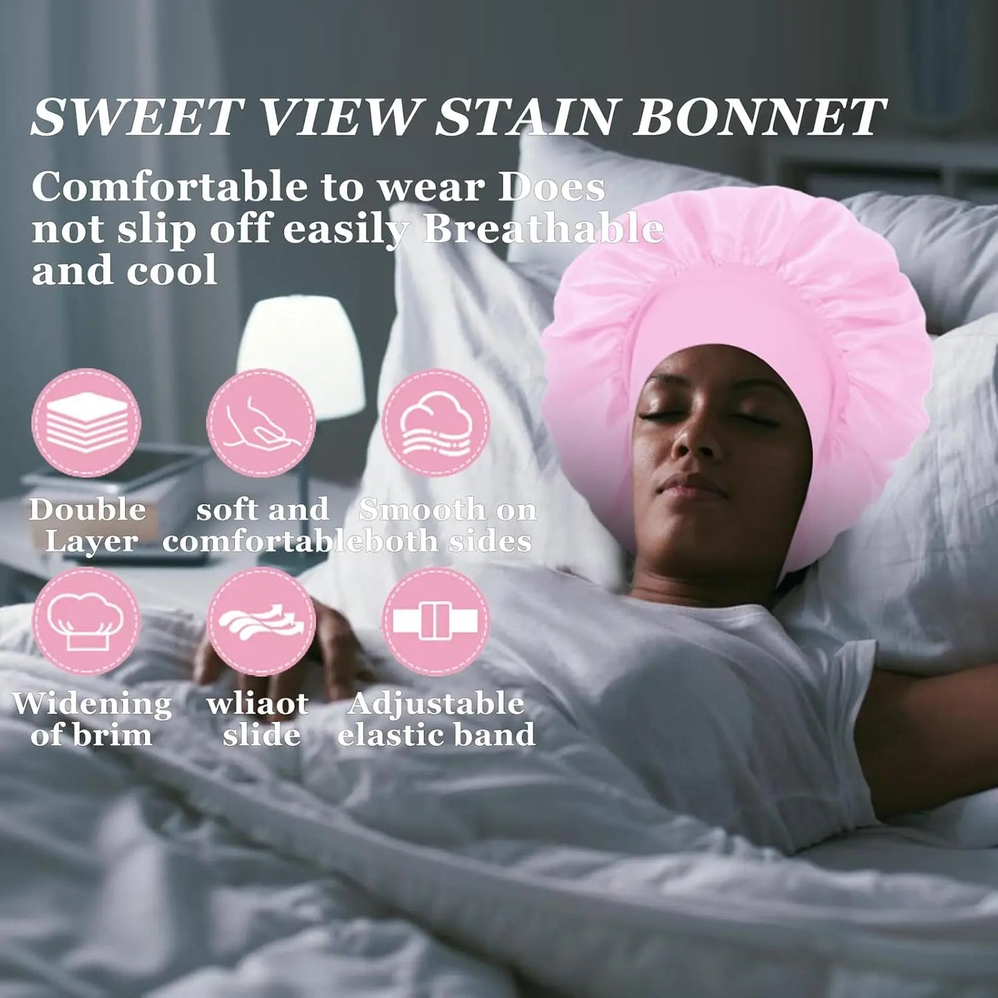 Silk Satin Bonnets for Women & Men