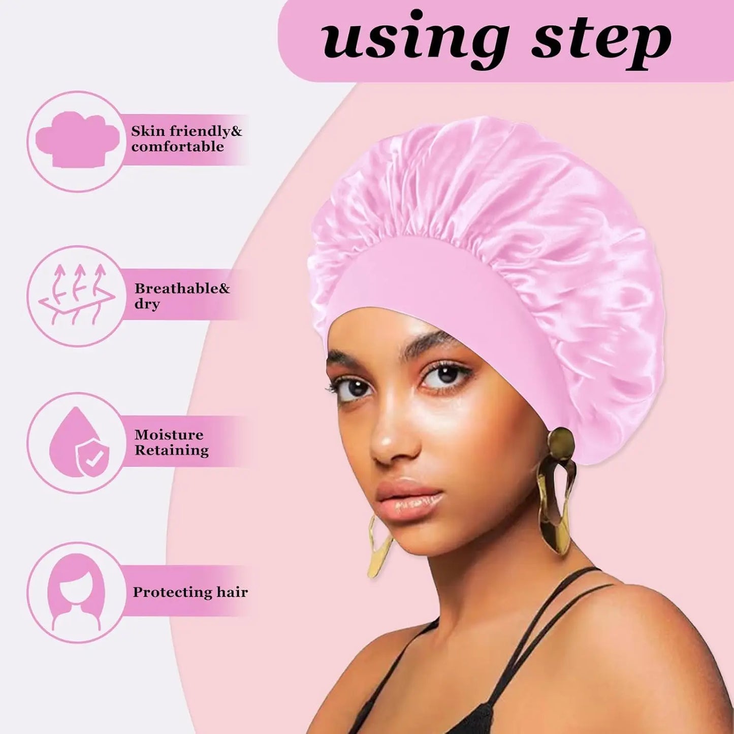 Silk Satin Bonnets for Women & Men