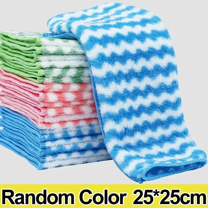 Kitchen towel cleaning set, with highly absorbent, soft and stain-removing fabric