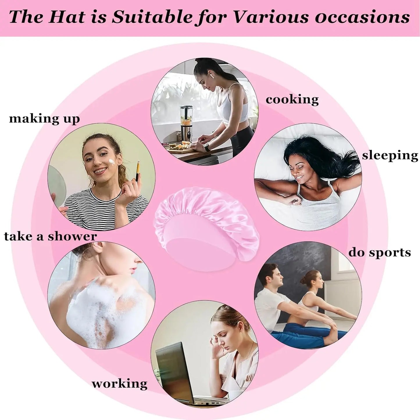 Silk Satin Bonnets for Women & Men