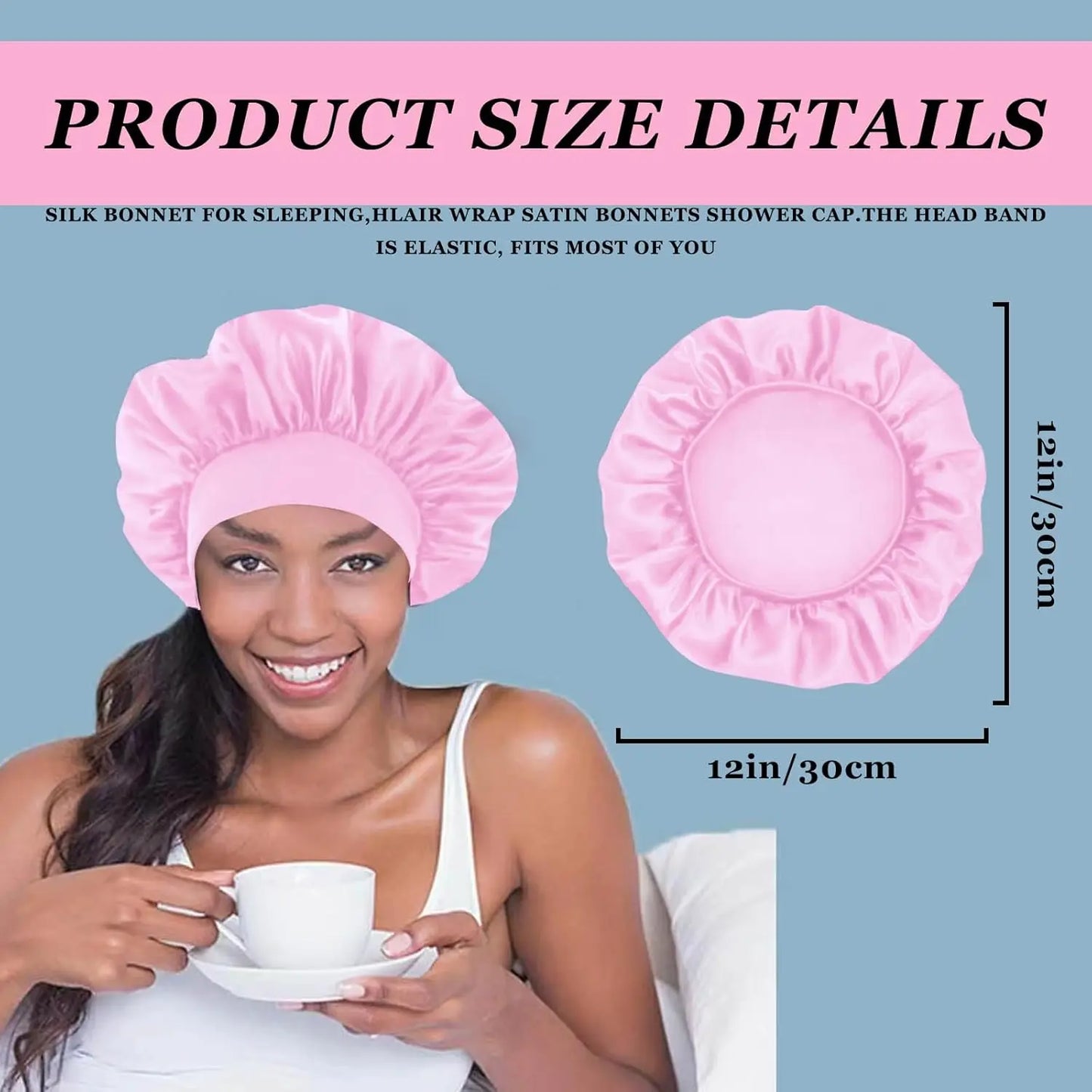 Silk Satin Bonnets for Women & Men