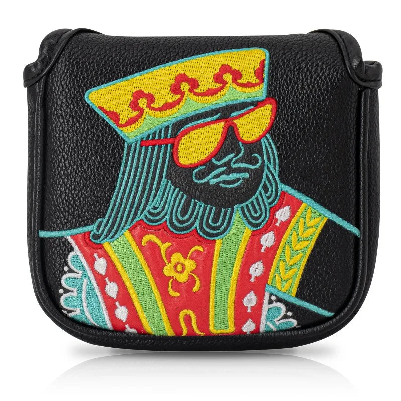 Vibrant poker style golf putting head cover