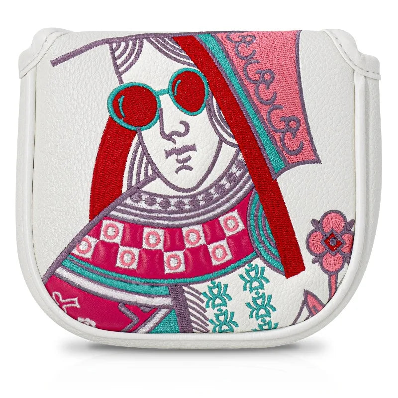 Vibrant poker style golf putting head cover